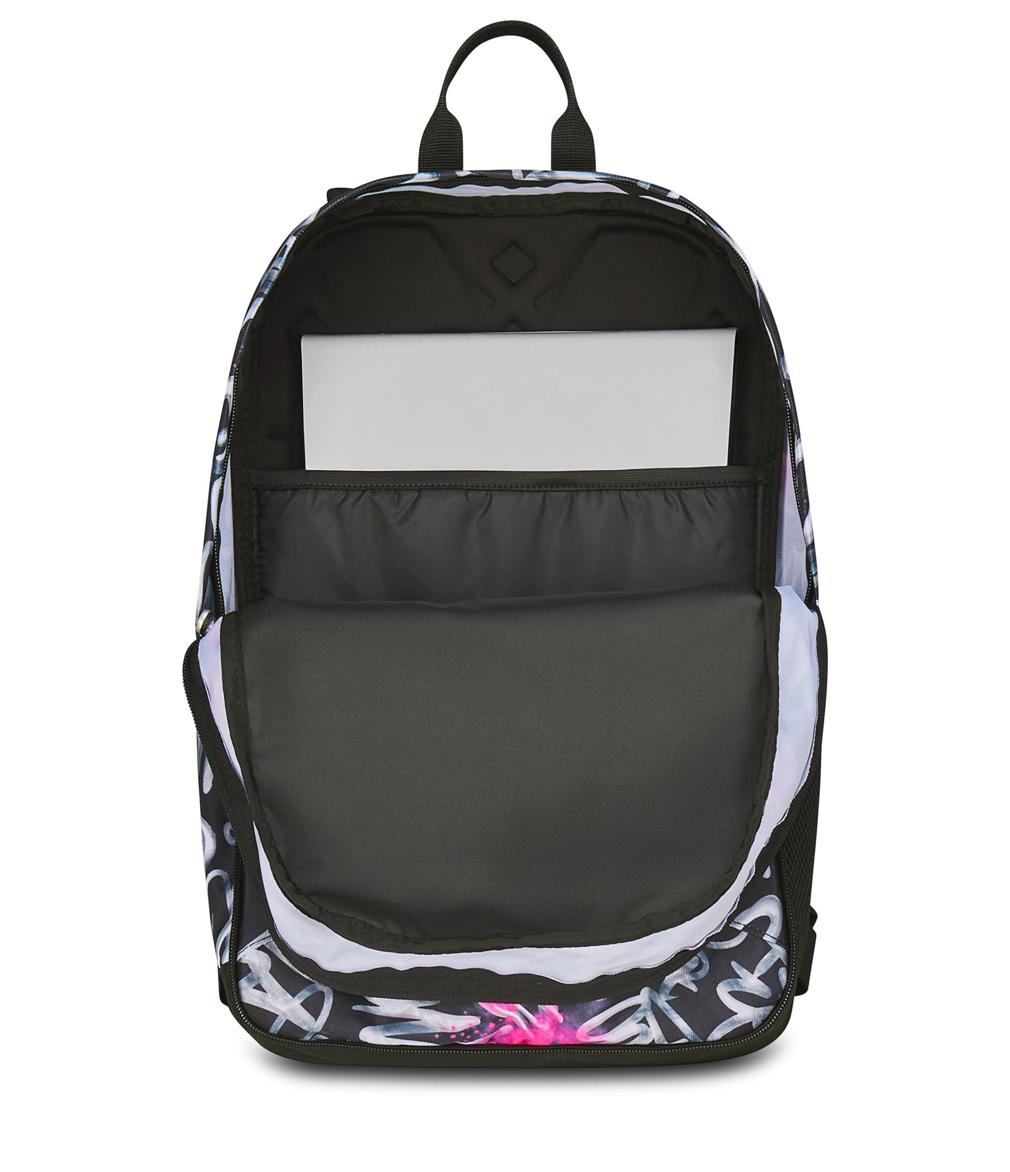 Seven Zaino Scuola Pro XXL Detach con Cuffie Wireless, Nero Fucsia, Tasca Interna Porta PC e Tasca Laterale per Borraccia, 33 L, Scuola Media e Superiore, Zaino Ragazza