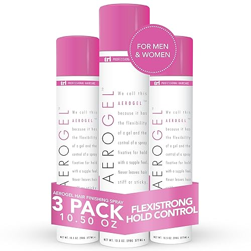Miniatura 38 de TRIDESIGN Aerogel - Spray de acabado de cabello de fijación fuerte para dar volumen y control, peinado flexible para todo tipo de cabello,