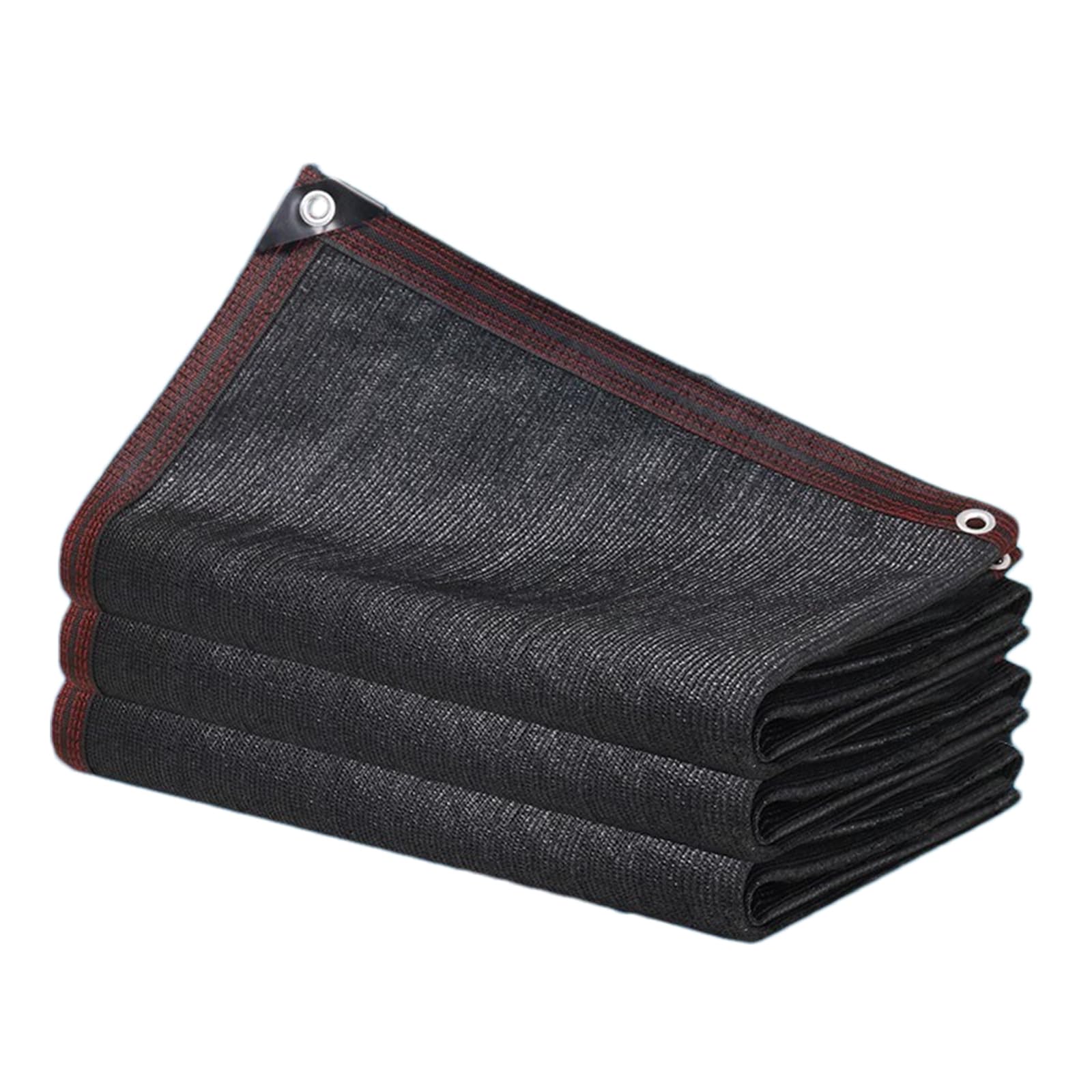 Filet d'ombrage occultant noir 4x6m haute densité pour terrasse