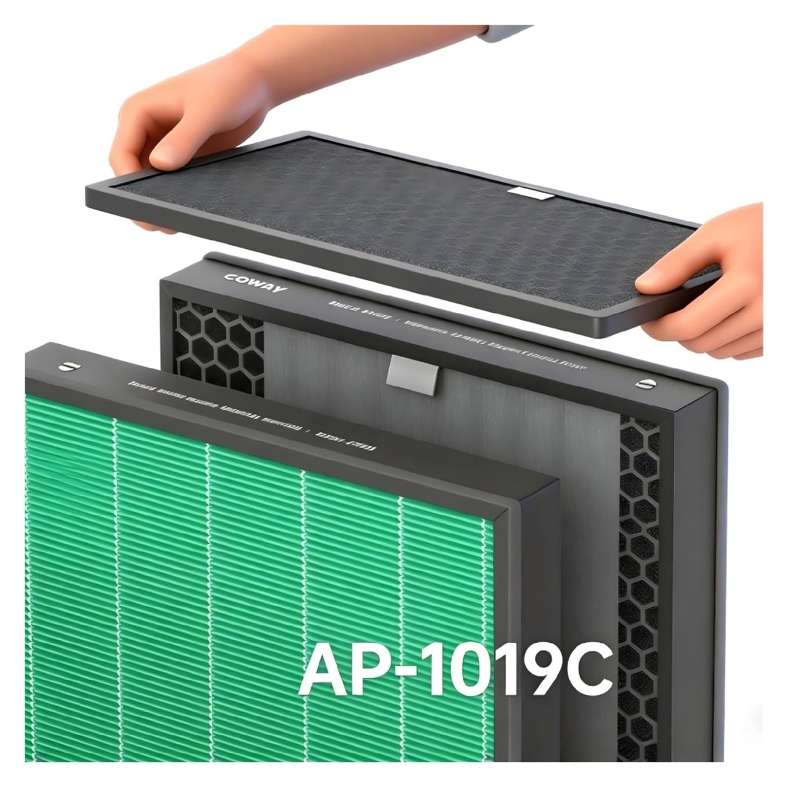 Filtro HEPA Purificador De Aire H13, Compatible With Coway, For AP-1019C