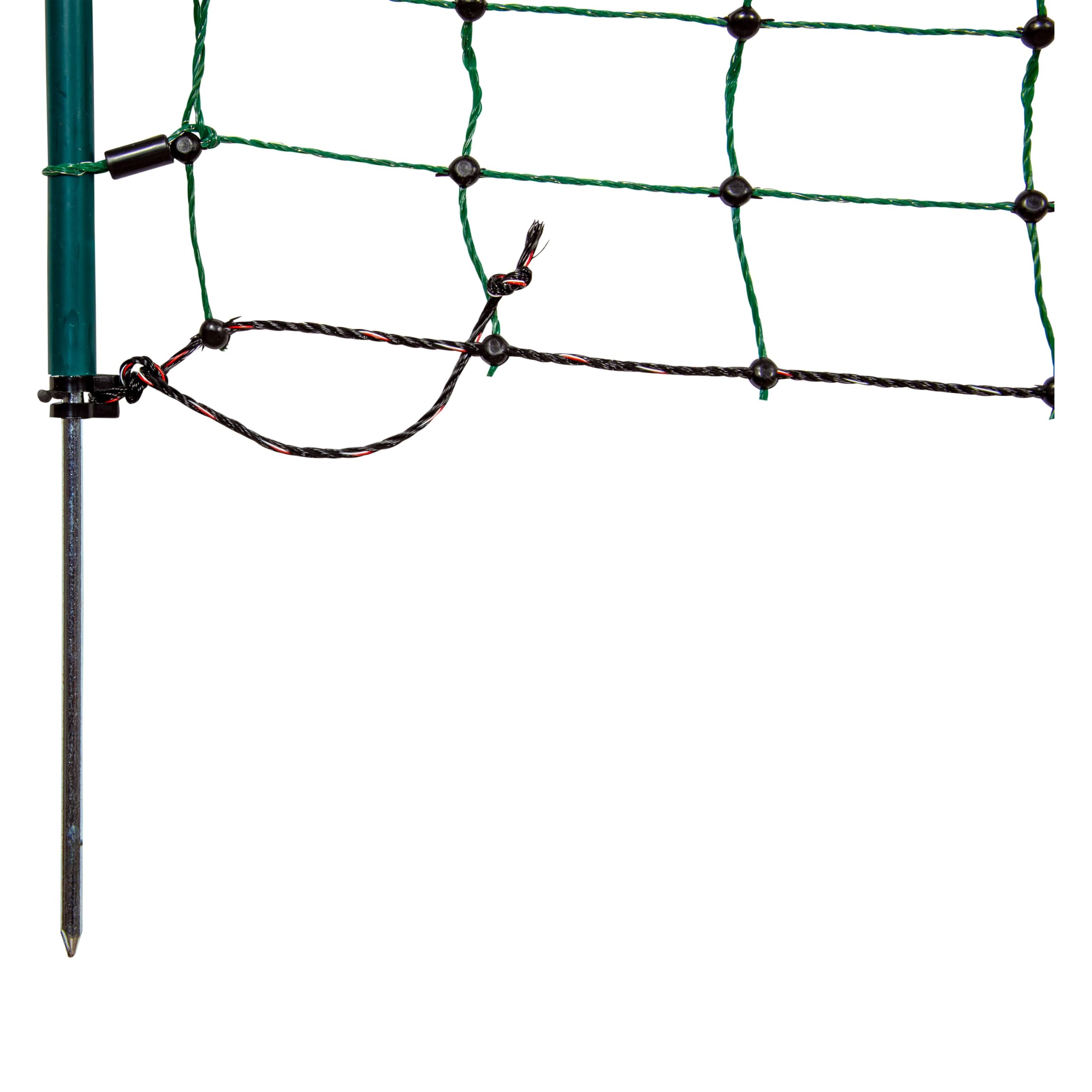 horizont Kaninchenzaun 25m x 50cm – Kleintierzaun, elektrifizierbar, grün | Engmaschiges Kleintiernetz für Kaninchen, Hasen & Küken – schützt Auslauf, Garten & Beete zuverlässig
