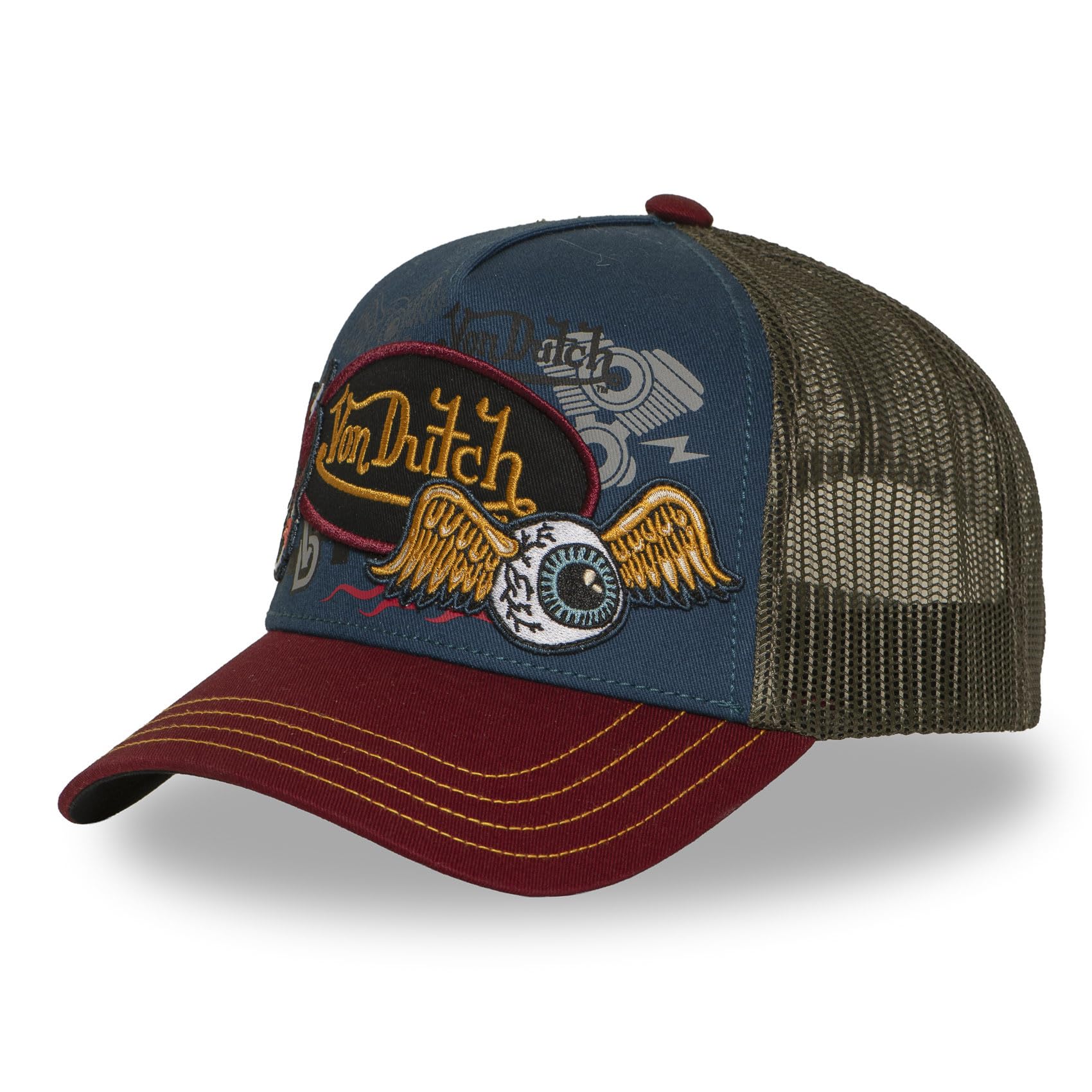 Von Dutch Czapka męska i damska, Trucker Patches