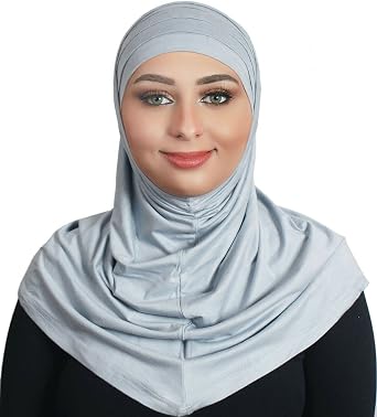 AL AMIRA 2 - Piece Hijab Islamic Scarf Shawls Muslim Head Wrap Cotton