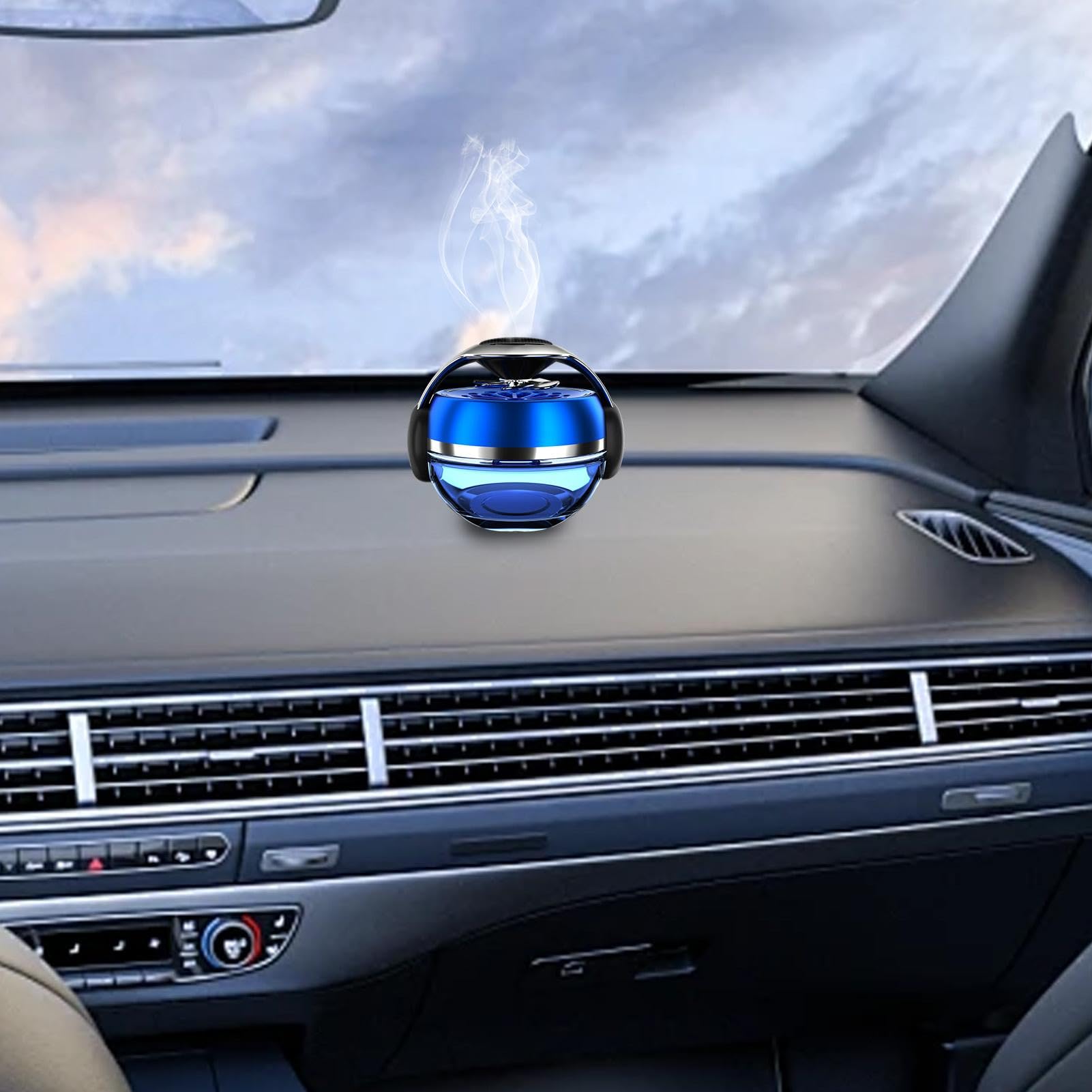 Diffusore Solare Di Profumo Per Auto Purificatore D'Aria Ricaricabile,