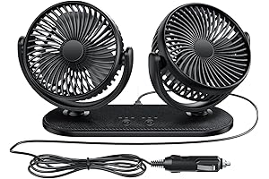 TriPole Double Car Fan: Dual Cooling Power for Enhanced Comfort