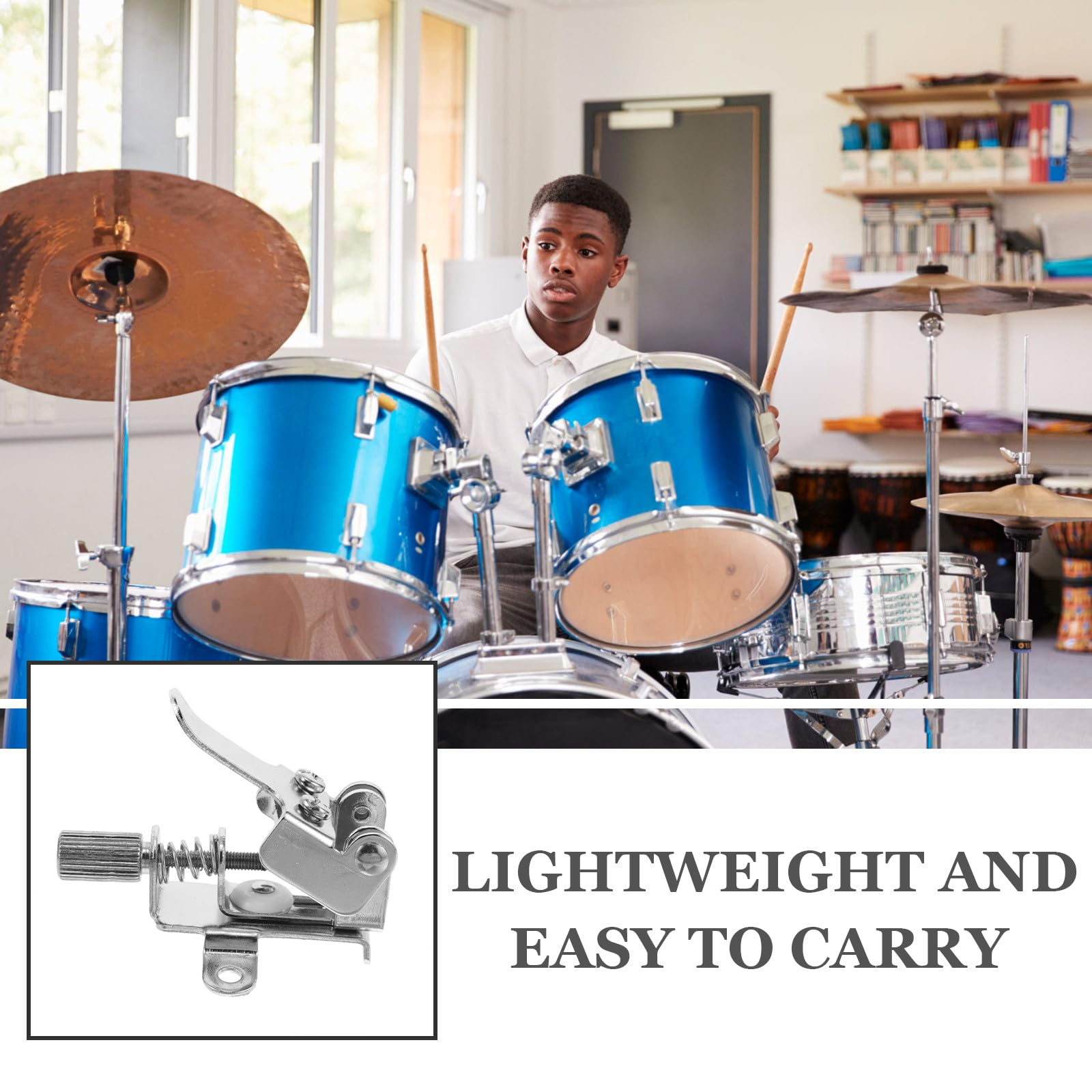 JEWEDECO Outil D'accordage Jazz Plusieurs styles pour Caisse Claire en Métal Argenté Mécanismes Faciles à Utiliser et Polyvalents Jazz Plusieurs styles pour Performance de Batterie