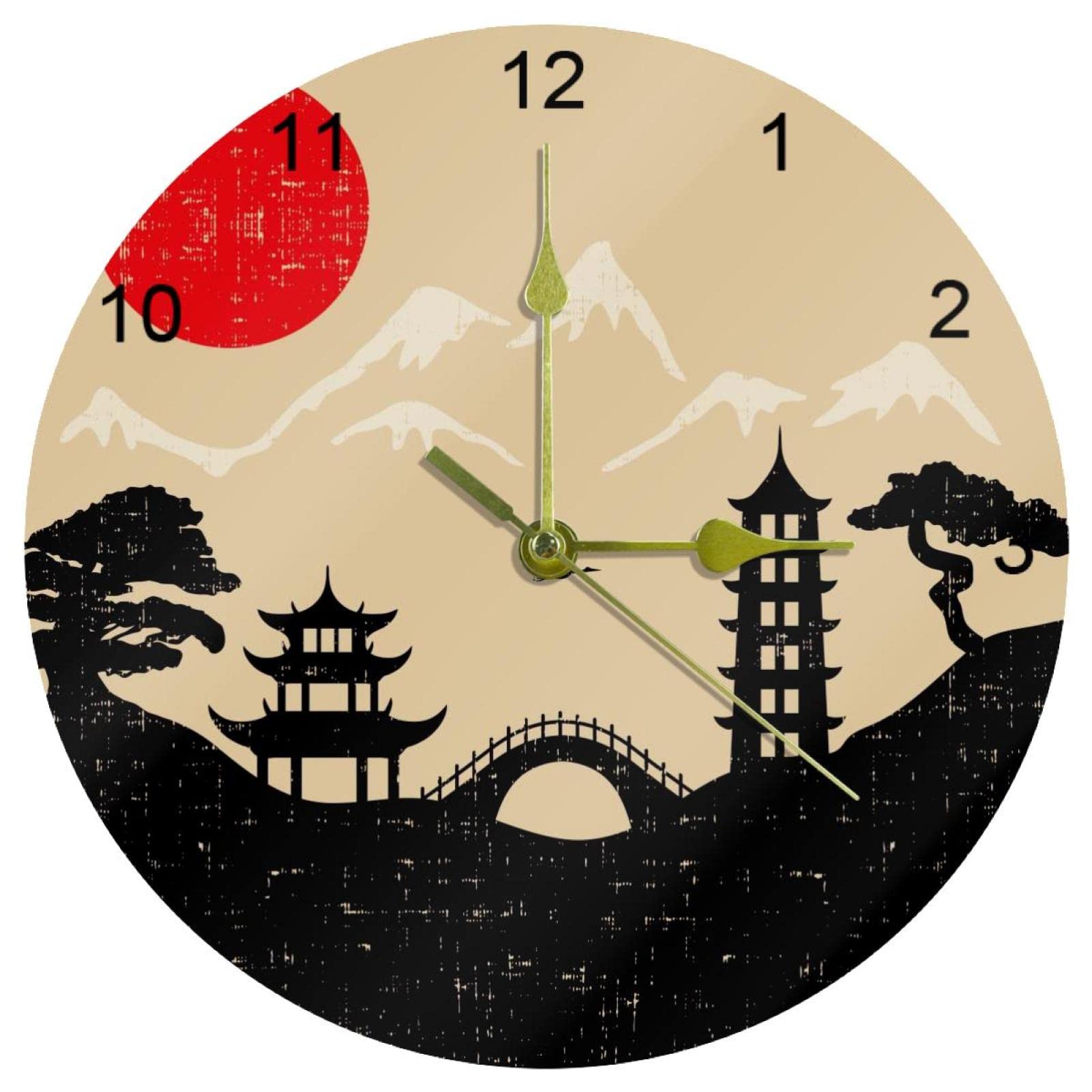 Horloge murale vintage de 25,4 cm pour embellir votre cuisine familiale