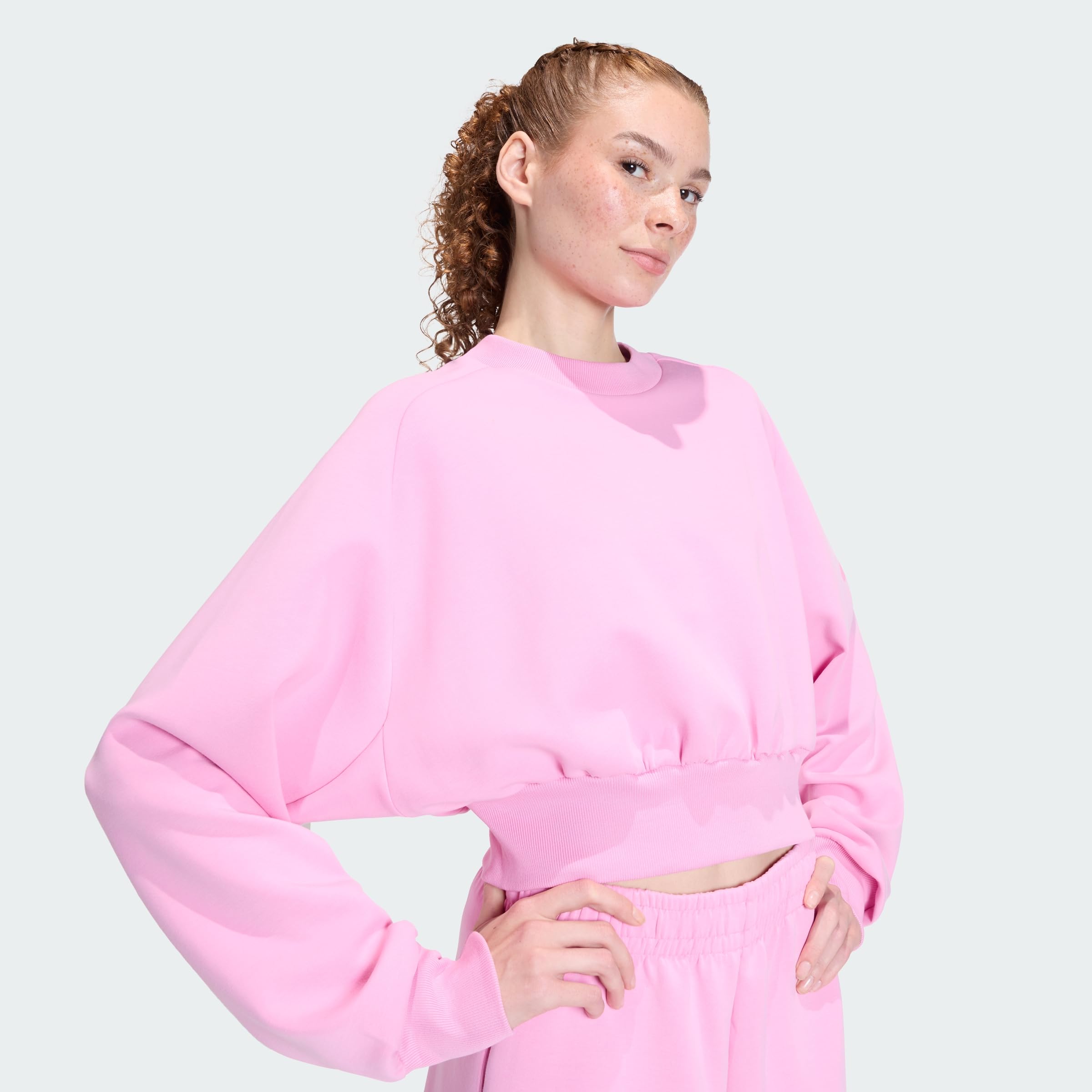 adidas dames SOFT LUX SWEATSHIRT, st tropic bloom, XXS