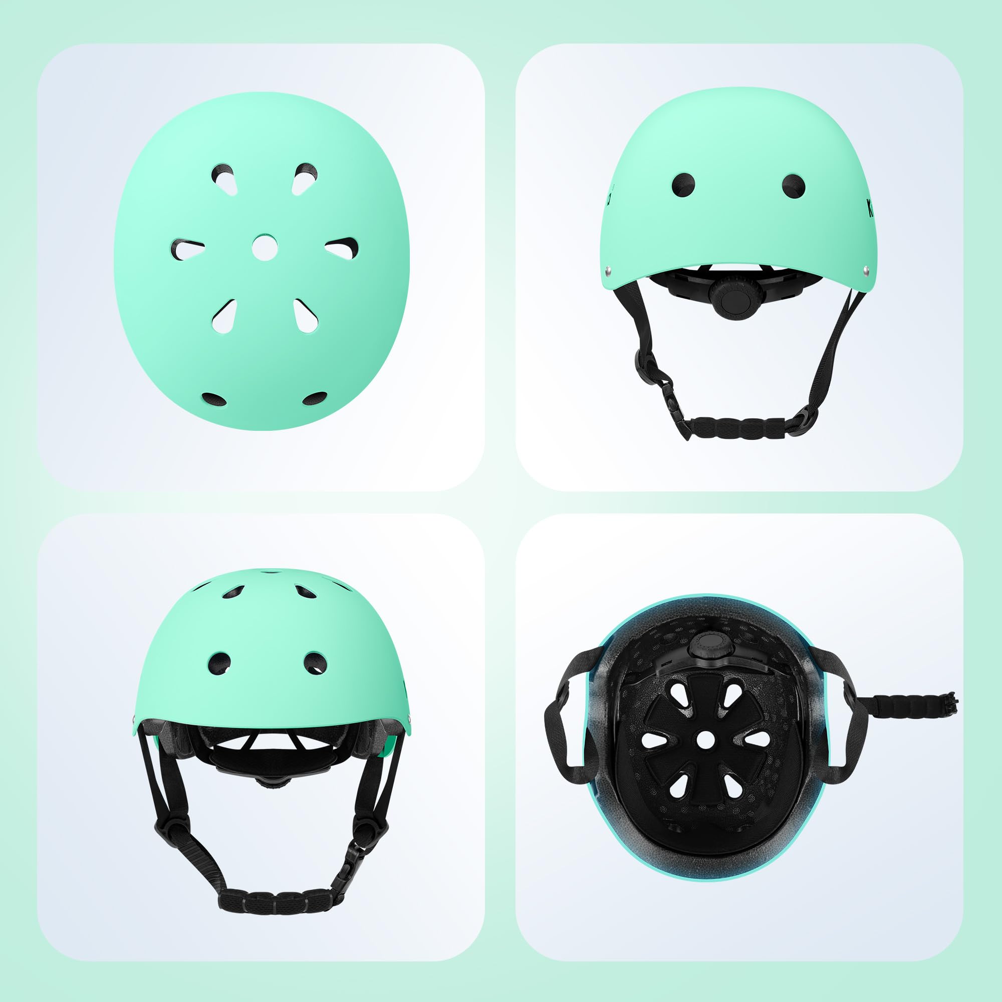 Casque pour Enfants – Casque léger pour Enfants avec Coque Rigide en ABS et Mousse EPS, réglable et Respirant, pour vélo, Trottinette, Scooter et Rollers