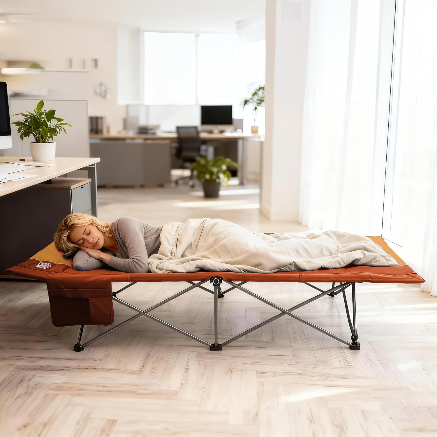 Timber Ridge Extra Wide Heavy Duty Camping Cot for Adult, Easy Set Up Oversized Sleeping Cot with Carry Bag for Camping, Travel and Outdoors, Support up to 450lbs
