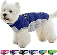 Vista 62 de Chaqueta de invierno para perro, acogedora y reflectante, impermeable, resistente al viento, cálida prenda para mascotas, cómoda ropa de forro polar