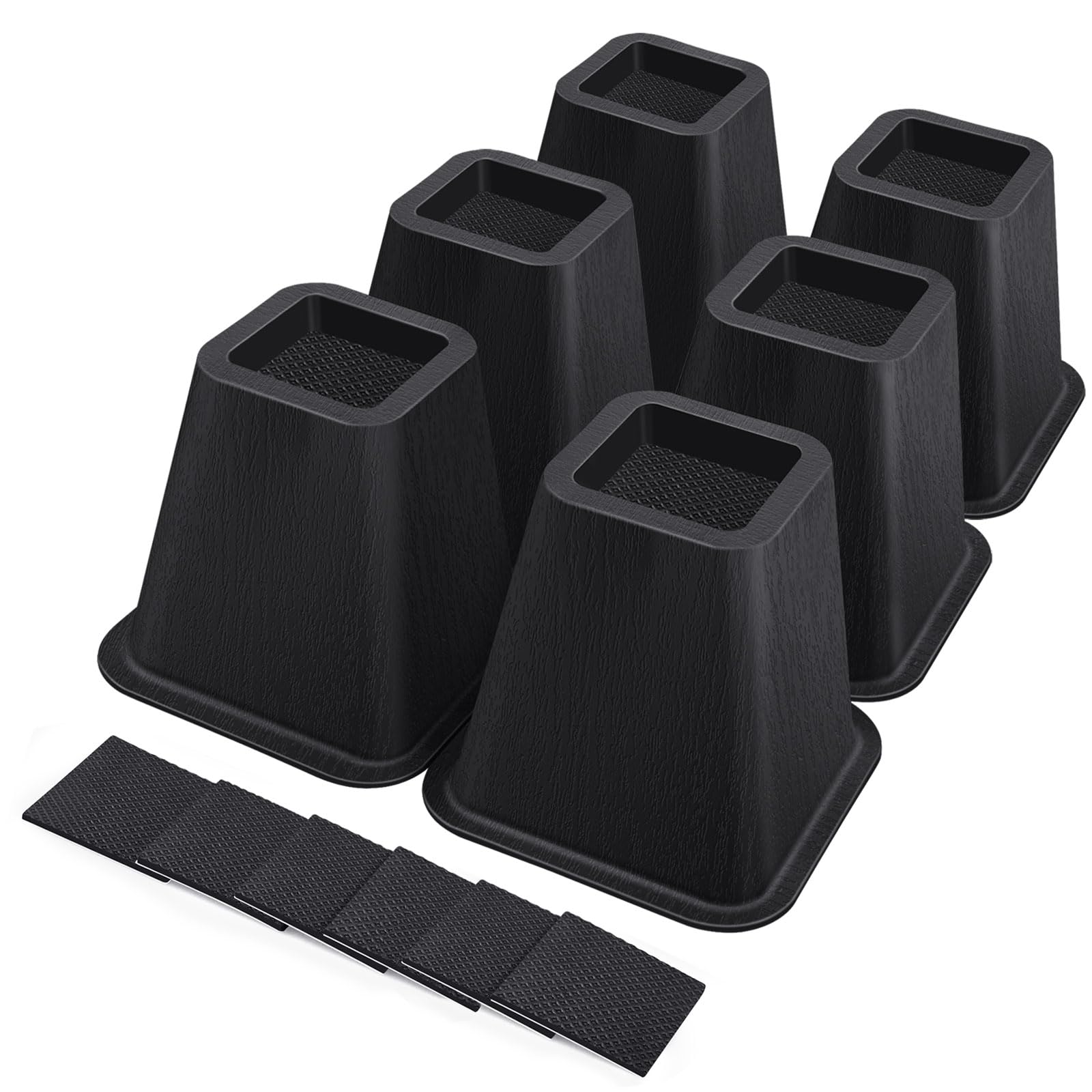 Amazon.com: ANNKUT 6 Inch Heavy Duty Bed Risers, Furniture Risers for ...