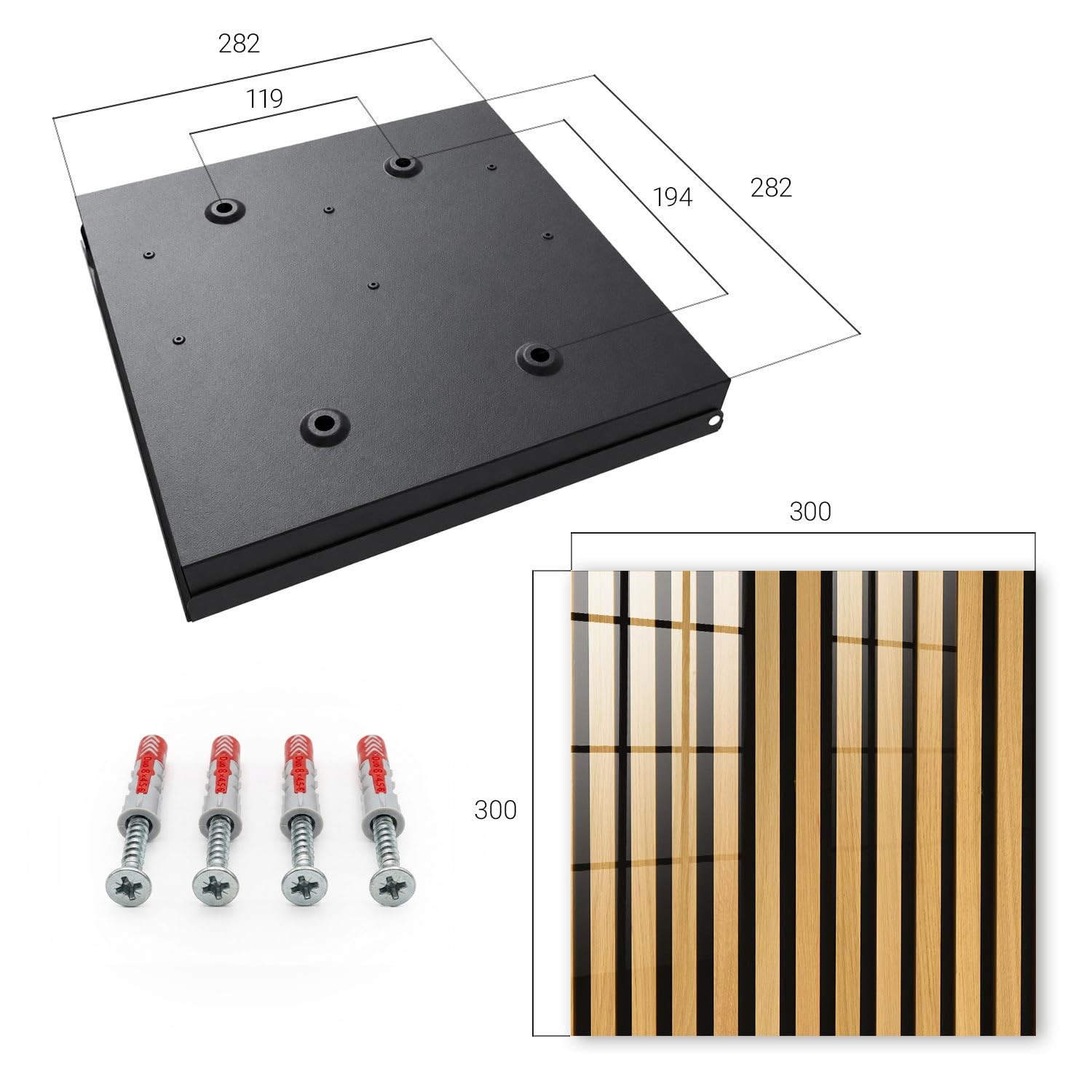 Cassetta portachiavi in vetro 30x30 cm Struttura in legno Porta Destra Nero | Appendiabiti | Bacheca | Vetrinetta | Nicchia | Casellario | Armadio | Gancio | Quadro | Mobiletto | Contenitore | Supporto
