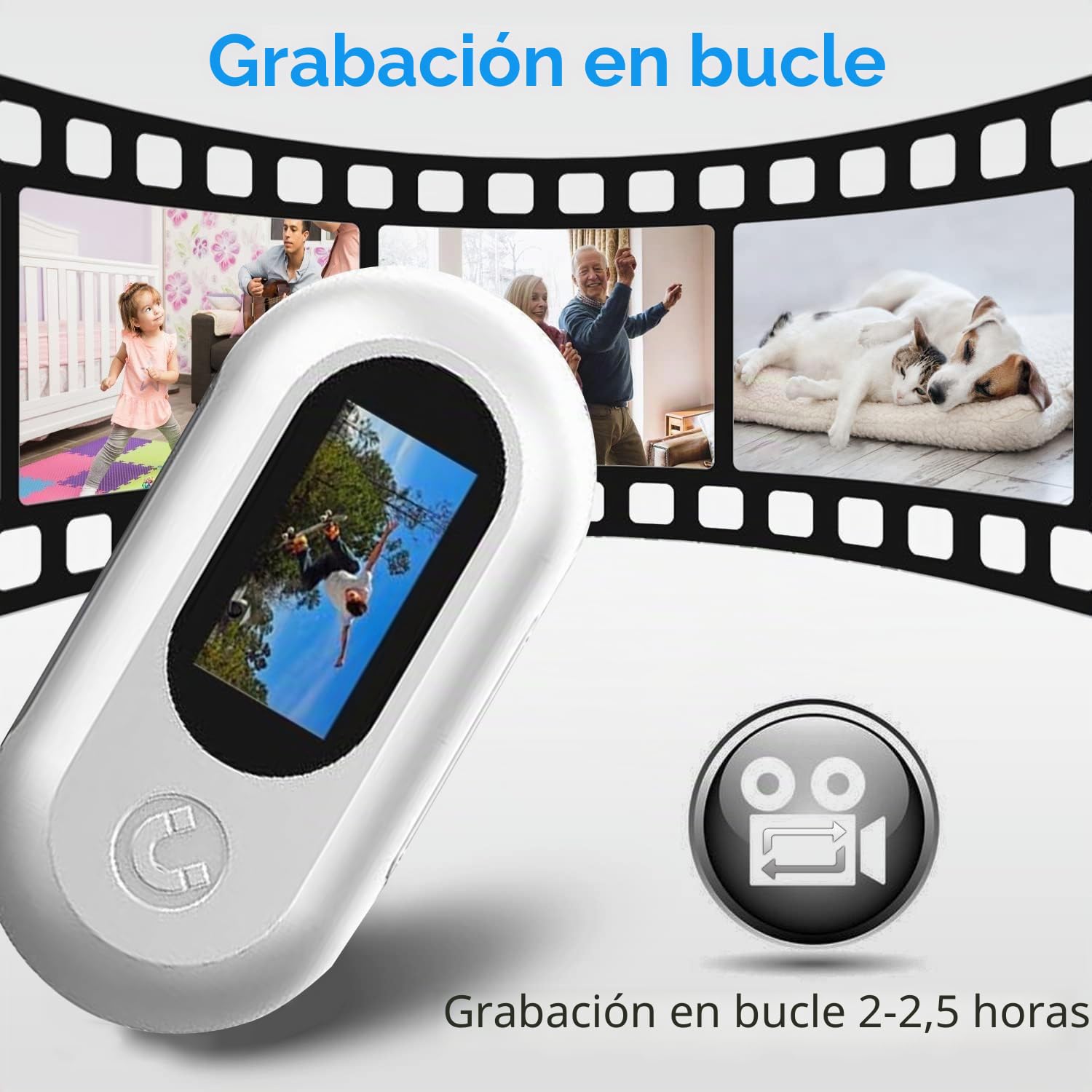 HD 1080P - Collar para cámara de Gato con grabación de Video, Mini cámara Deportiva inalámbrica, cámaras de acción pequeñas, cámara Corporal para Suministros para Mascotas, artículos para