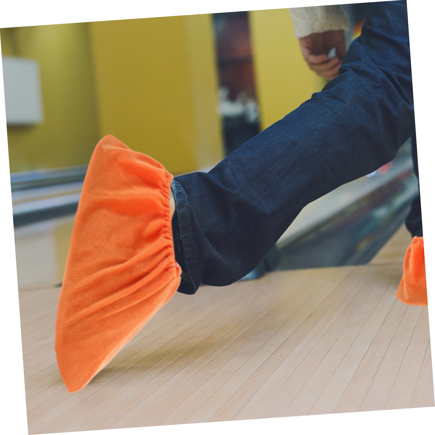 KOMBIUDA Bowling Ball Protectors 2 Pair Sports Shoe Covers for Indoor Bowling Durable Comfortable Adult Footwear Covers