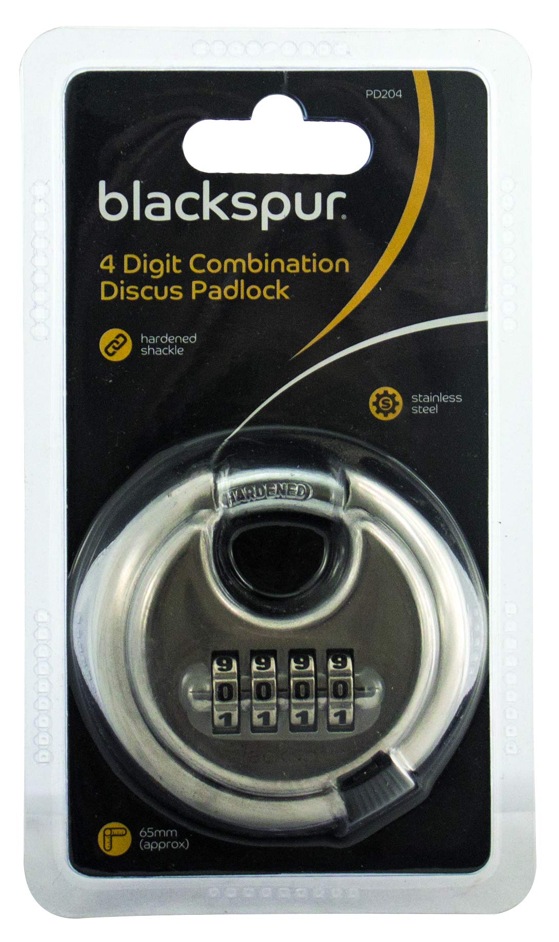 Blackspur BB-PD204 4-Digit Combination Discus Padlock