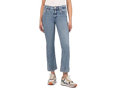 KUT from the Kloth Kelsey High-Rise Ankle Wide Hem Side Bottom Inset In Defend Women