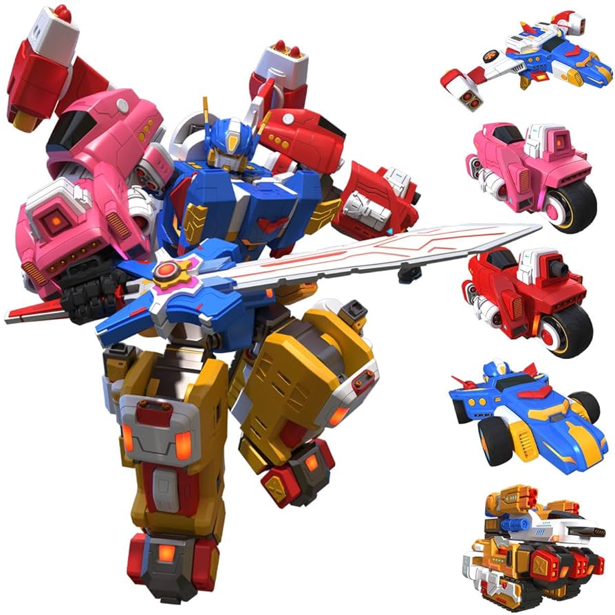 Amazon.co.jp: Wenbeier 5イン1 変形おもちゃ 車 ロボット