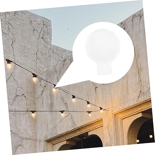 Miniatura 8 de DOITOOL 100 piezas de accesorios de hadas de cadena Miniture Decoración Mini lámpara pantalla pantalla pantalla reemplazo bombilla cubierta luces de