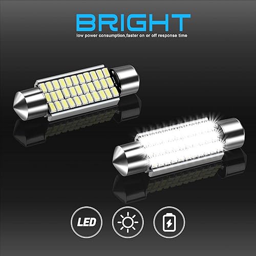 Miniatura 4 de HERCOO Cubierta de luz de cúpula de techo para consola superior, lente de lectura, luz LED blanca, carcasa compatible con Dodge Ram 1500 2500 3500