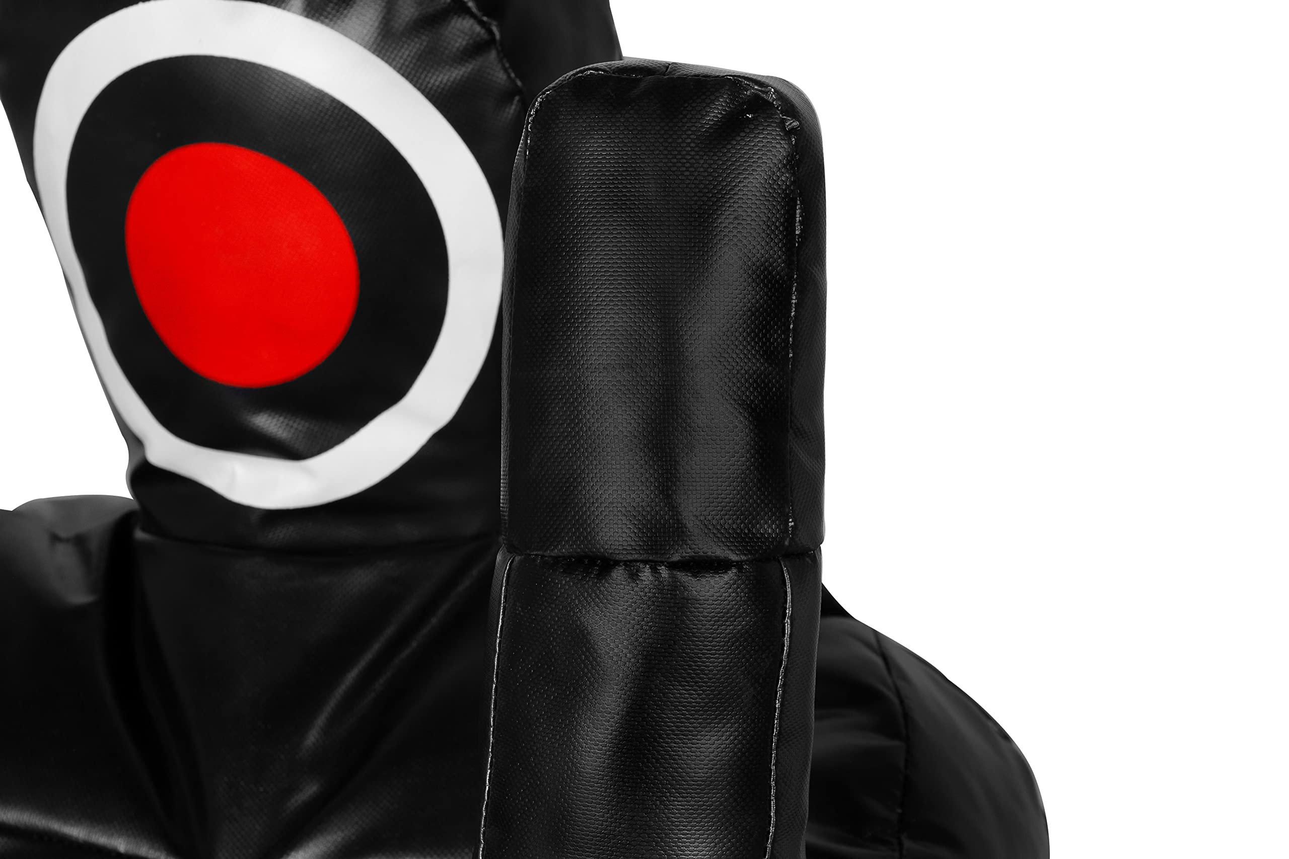 Lisaro Judo Dummy Schnuller Gr.180|MMA Grappling Dummy BJJ Wrestling Dummy Sitzposition brasilianischer JIU Jitsu | Selbstverteidigung Training Vinyl | UNGEFÜLLT |Grappling Dummy Schwarz