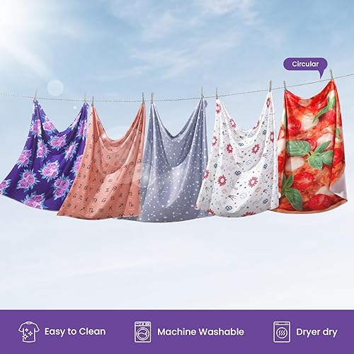 Miniatura 7 de Elstey Manta de recepción de bebé para niña y niño, manta de recepción para recién nacido con sombrero, mantas elásticas y suaves para recibir,