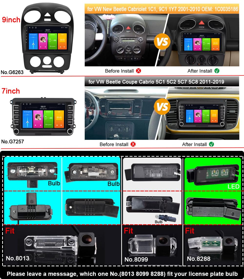 HD Einparkkamera Nachtsicht Rückfahrkamera für VW Golf5/V/Golf7 MK7/VII/Passat CC/Skoda Scirocco/Seat Leon/Seat Leon 5F 4 Exeo ST Toledo 5P NH MK3 MK4/Lamando/Golf GTI/VW Golf 5 V/Passat 3C Limosine