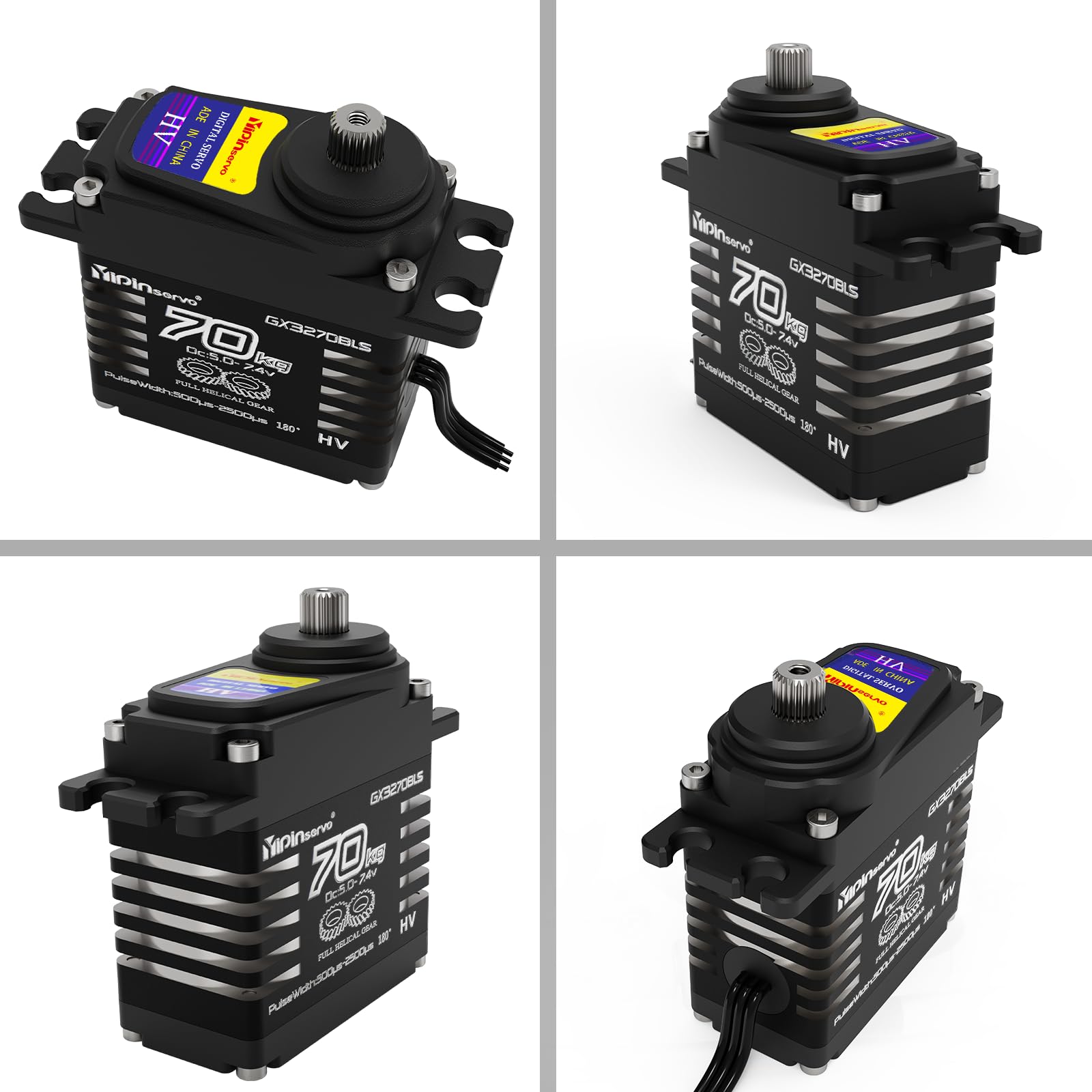 70KG Brushless Servo mit Hohem Drehmoment 8,4V für 1/8 1/10 1/12 RC Auto | 70KG Brushless Servo 8,4V für 1/8 1/10 1/12 RC