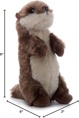 Miniatura 6 de The Petting Zoo Peluche de nutria de río, regalos para niños, animales salvajes de Onez Babiez, animales salvajes, nutria de río, juguete de peluche