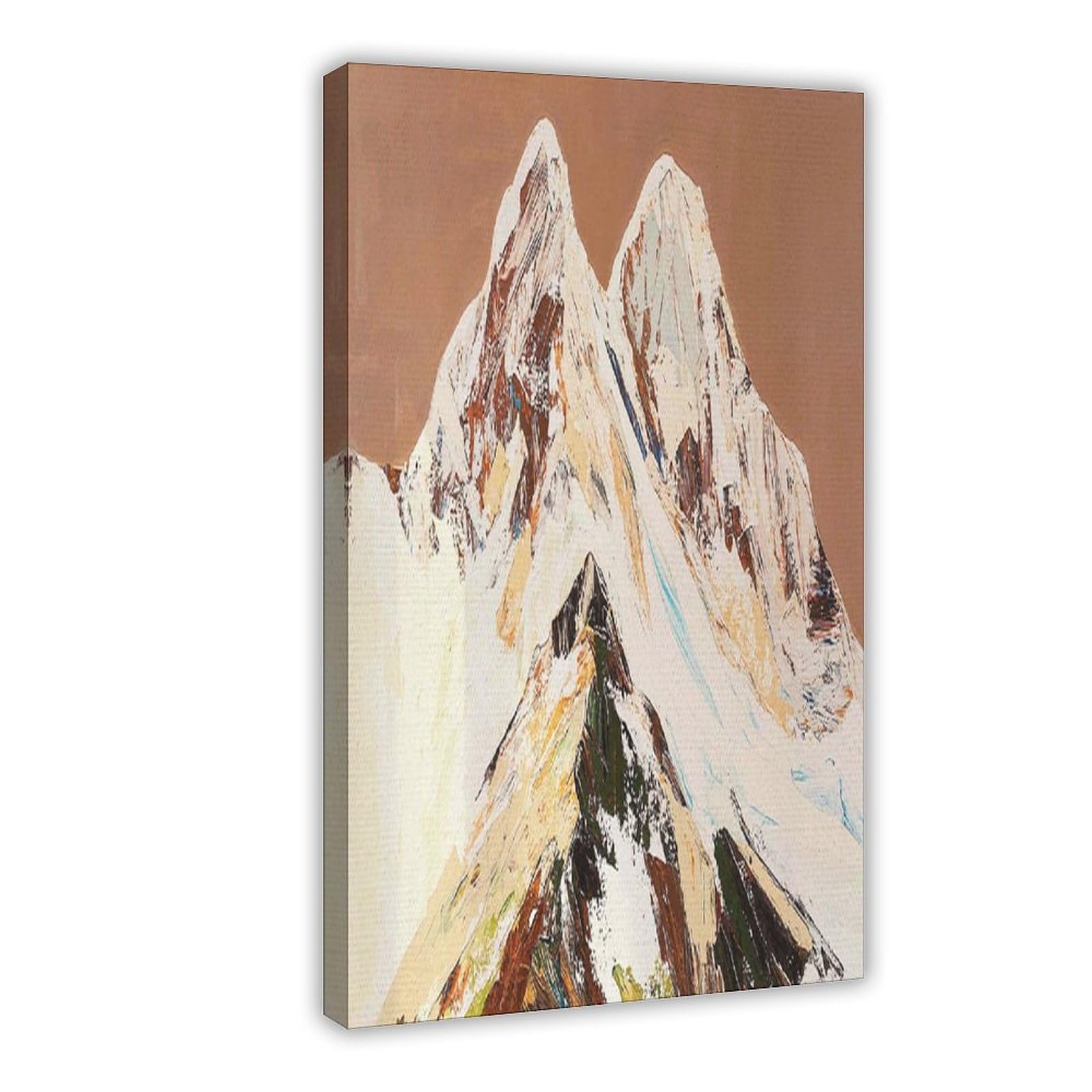 Bareronor Abstract Mountain Poster (2) Canvas Poster Bedroom Decor Landscape Office Room Decor Gift 20" L X 30" W