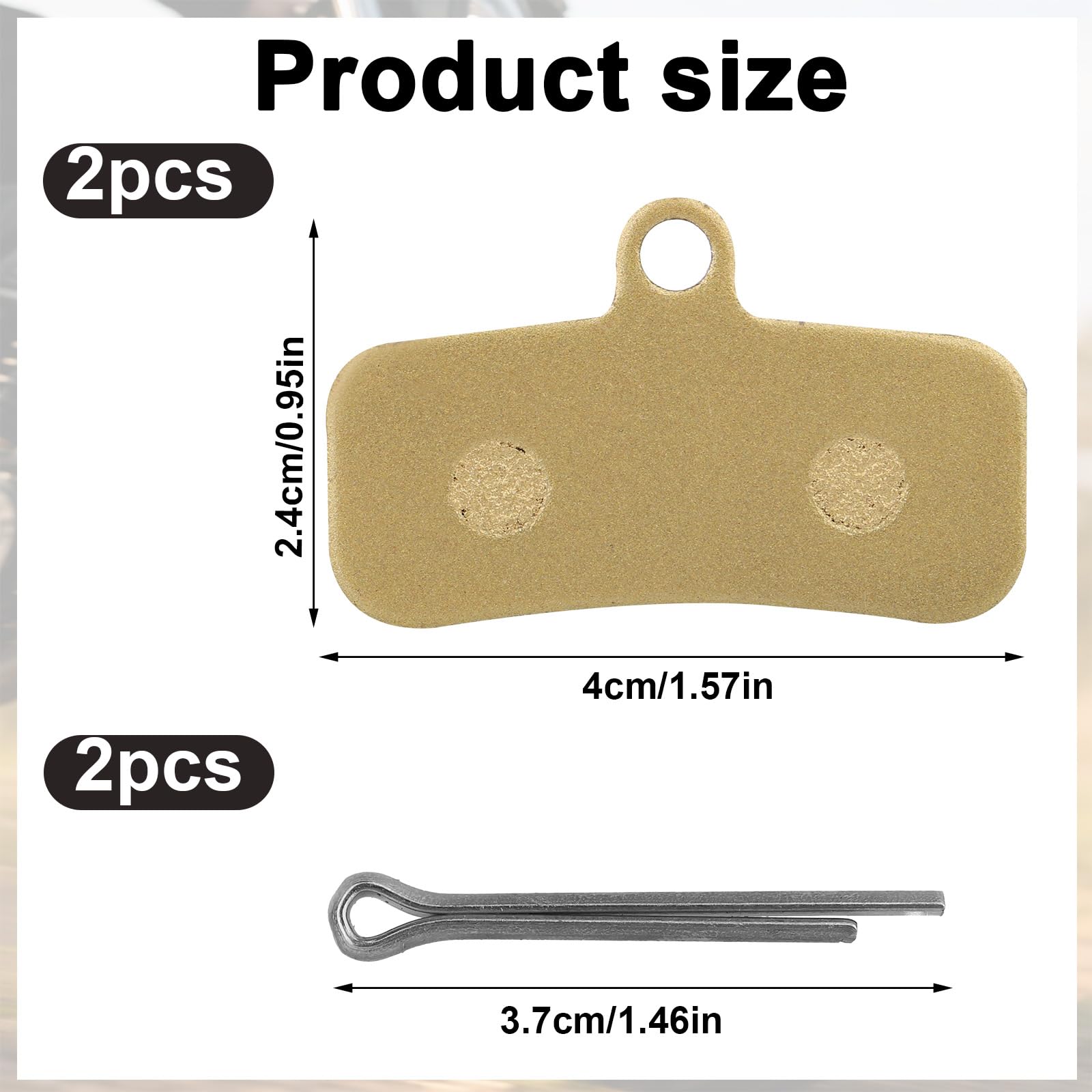 2pz Pastiglie Freno Anteriori e Posteriori, Metallo Pastiglie Freno a Disco Ricambio per Surron Light Bee X/S Segway X160 X260 Talaria Sting R MX3 MX4 Ricambi Moto Cross Elettriche Accessori
