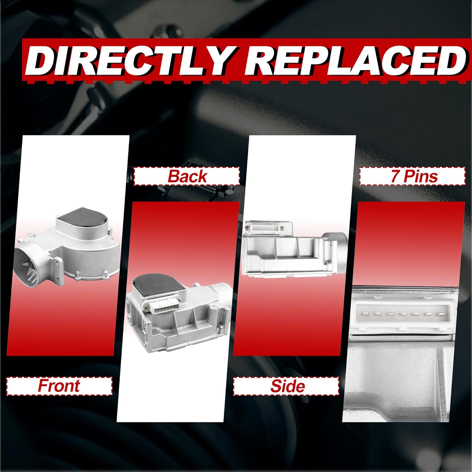 MAF Mass Air Flow Sensor Meter w/Aluminum Housing 2225065010 7420030 Compatible for Toyota 4Runner Pickup 3.0L 1988 1989 1990 1991 1992 1993 1994 1995