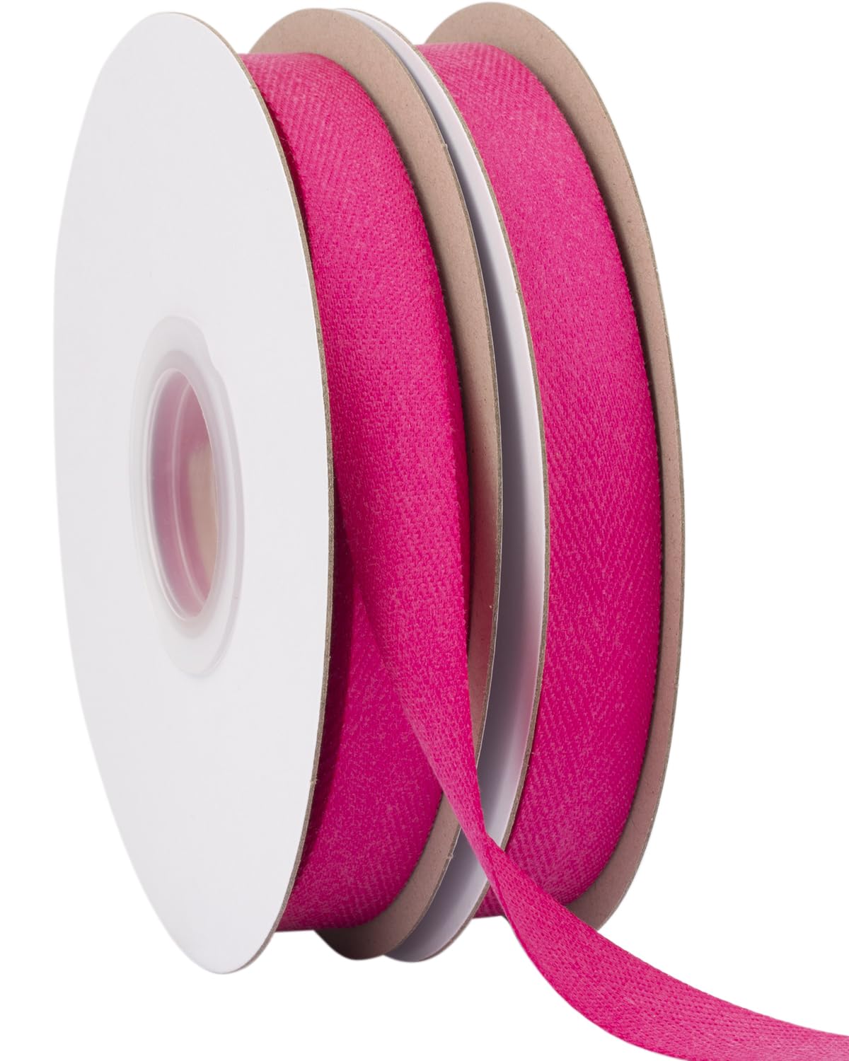 Ribbonitlux Tape Twill Ribbon 16mm x 22.5 Meters, Soft Azalea Herringbone Bias Tape for DIY Craft Sewing, Gift Wrapping, and Home Decor - Image 2