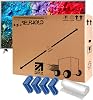 TV Boxes Kit for Moving House with Foam Corners & Bubble Wrap- Available Size 22 inch to 85 inch - Double Wall Solid Cardboard TV Box for Packing, Storing, Shipping | With Handles and Extra Strength