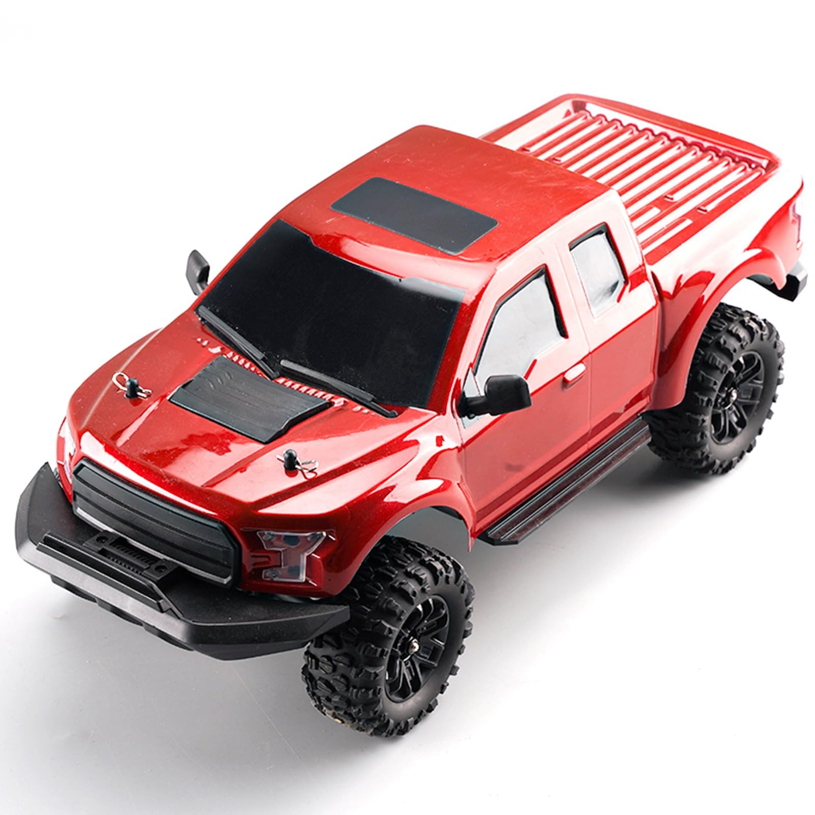 Domary Auto Telecomandata Auto RC Radiocomandata Fuoristrada da Arrampicata 2.4GHz 4WD 1:16 Veicolo Ricaricabile Ad Alta velocità con Luci a LED Batteria da 7,4 V 1200 mAh per (2 Batteria)