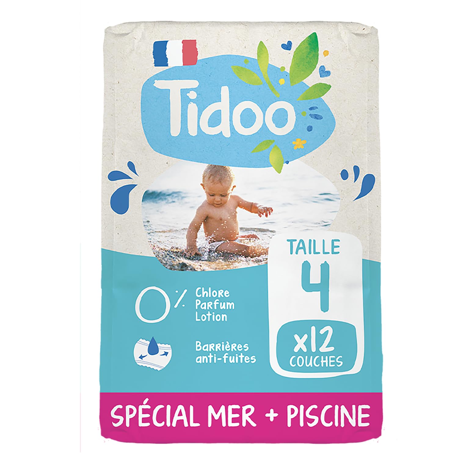 Tidoo 503990 - Swimmers pañales para el baño t4, 8 15kg, unisex