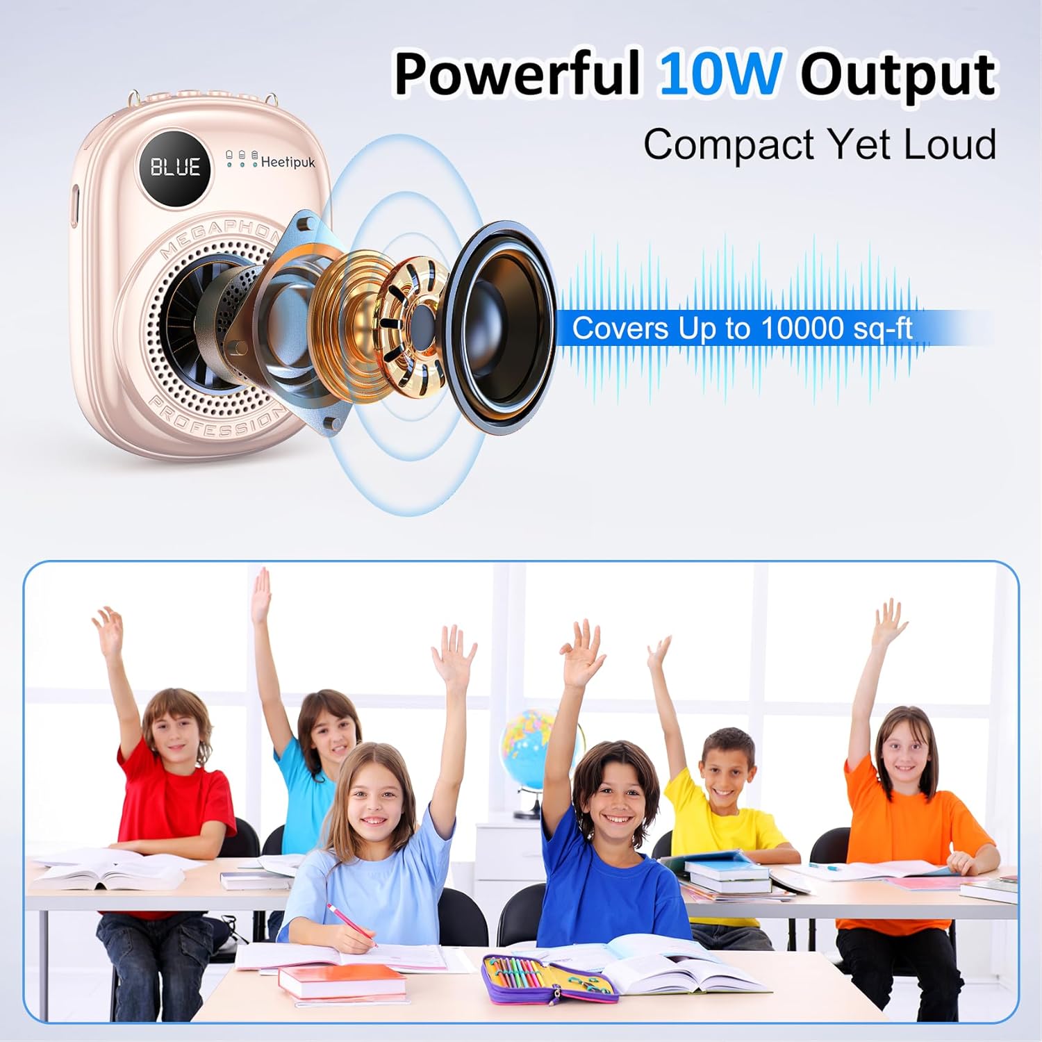 Voice Amplifier for Teachers,Portable Voice Amplifier with Wired Microphone and Speaker,Mini Small Voice Amplifier for Classroom,Speech,Tour Guides,Coaches,Yoga, Fitness Instructors,PA System