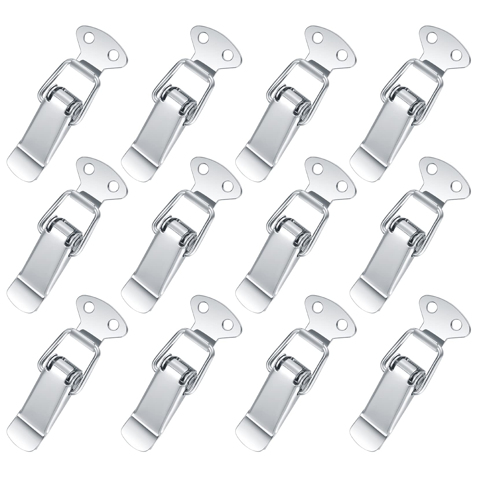 Fermagli A Molla In Acciaio Inox | 8 Pezzi | Chiusura A Leva | Per Scatole E Casse - Foto 3