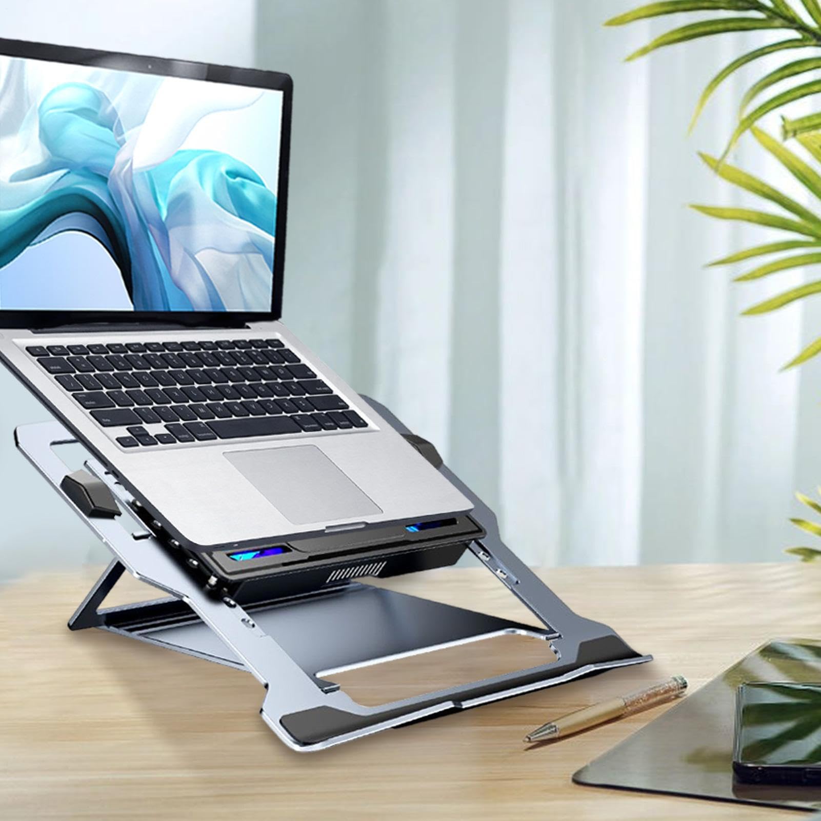 Soporte de refrigerador de laptop para escritorio, soporte para computadora
