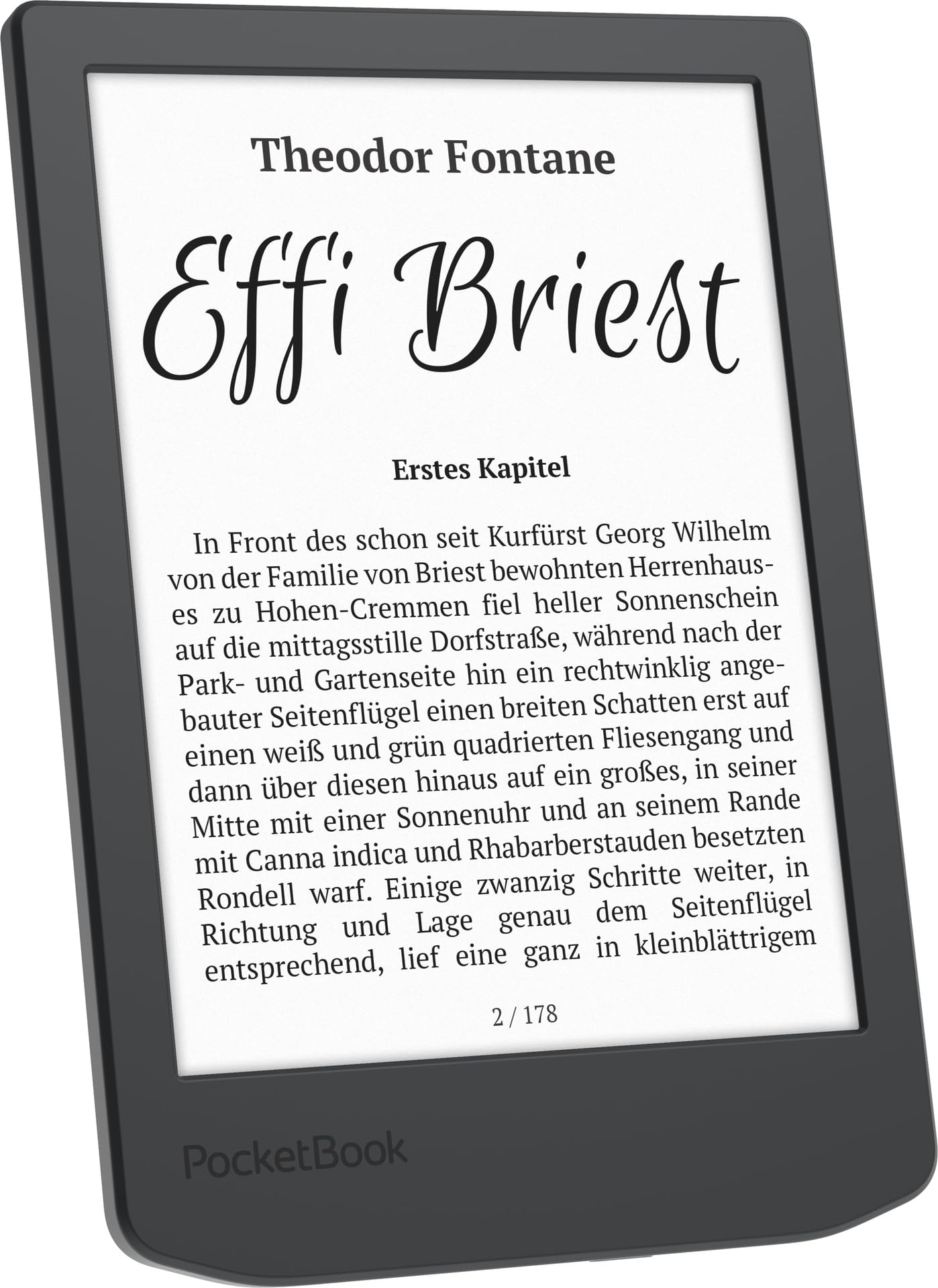 Pocketbook Verse Lite E-Reader, 6" E-Ink Touch, 8 GB, Grau, Dach-Version
