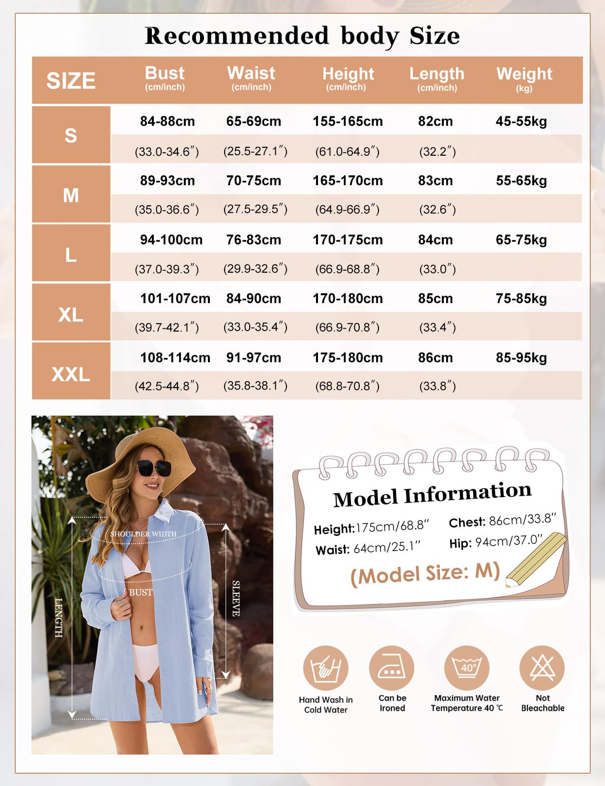 Copricostume Donna Mare Sexy Camicia in Cotone Camicione Estiva Abiti Lunghi Copribikini Vestiti Mare Corti Spiaggia Camicetta Costume da Bagno Bikini Cover Up Bluse per Spiaggia