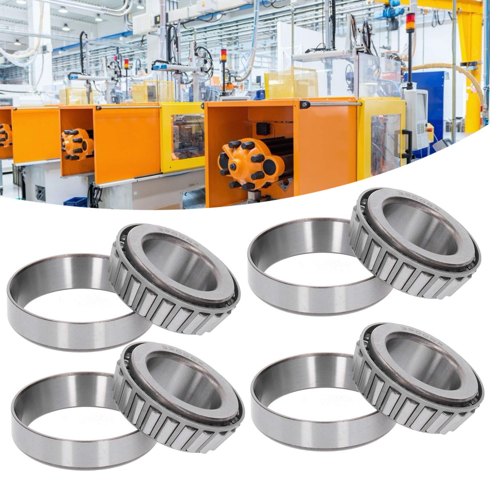 Lot De 2 Roulements à Rouleaux Coniques Othmro - 12x26x4 Mm, Acier Chromé, Pour Machines-outils Et Réparation Auto
