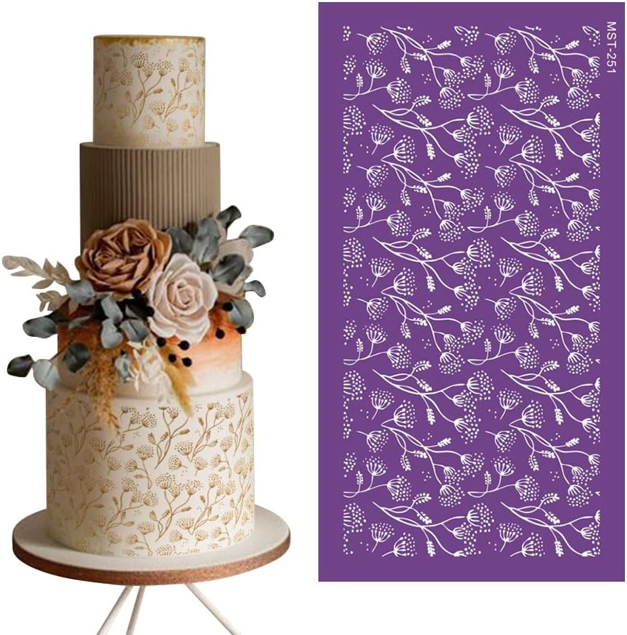 Cake Embossing Stencils, Cake Stencils Decorating Buttercream Cake Decorating