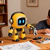 AI Robot - Robot Toys For Kids, Smart Intelligent Learning Toys, Emo Ŕ Ţ, Voice Control Sing Dance Rehearse And Record Roboot Toy, For Adults Kids Boys Girls Birthday Party