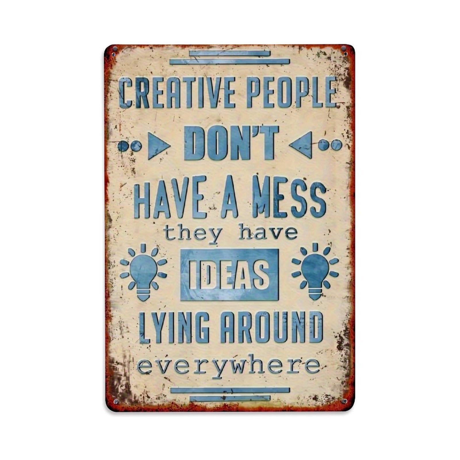 Bliveurn Vintage Creative People Dont Have(1) Retro Metal Tin Sign, Metal Poster For Home, Gaming Room, Studio Workshop,Bar,Garage Wall Art Decor 8X12 Inch