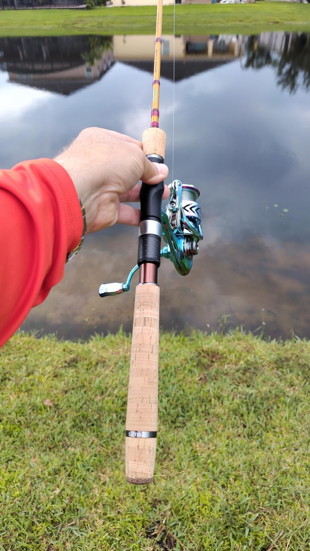 LITTMA Breeze Ultralight Fishing Rod, Fast Action 2-Piece Carbon Design, Lightweight Ultra Light Spinning Rod for Trout and Crappie, Freshwater Performance Trout Rod