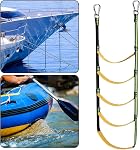5 Échelle d'étape de bateau à corde marine, Écheau d'embarcation à corde pliable pour bateau à queue amovible pour bateau gonflable Kayak