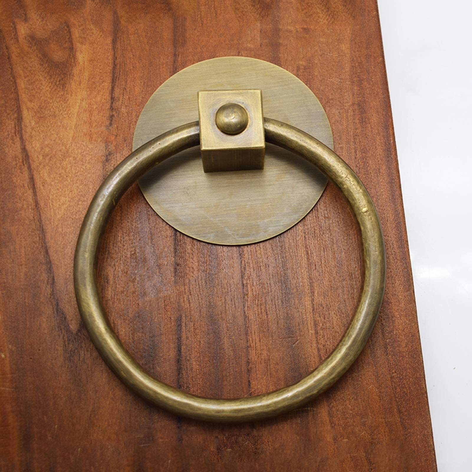 Amazon.co.jp: ドアノッカー、ソリッドブラスフロントゲートハンドルレ