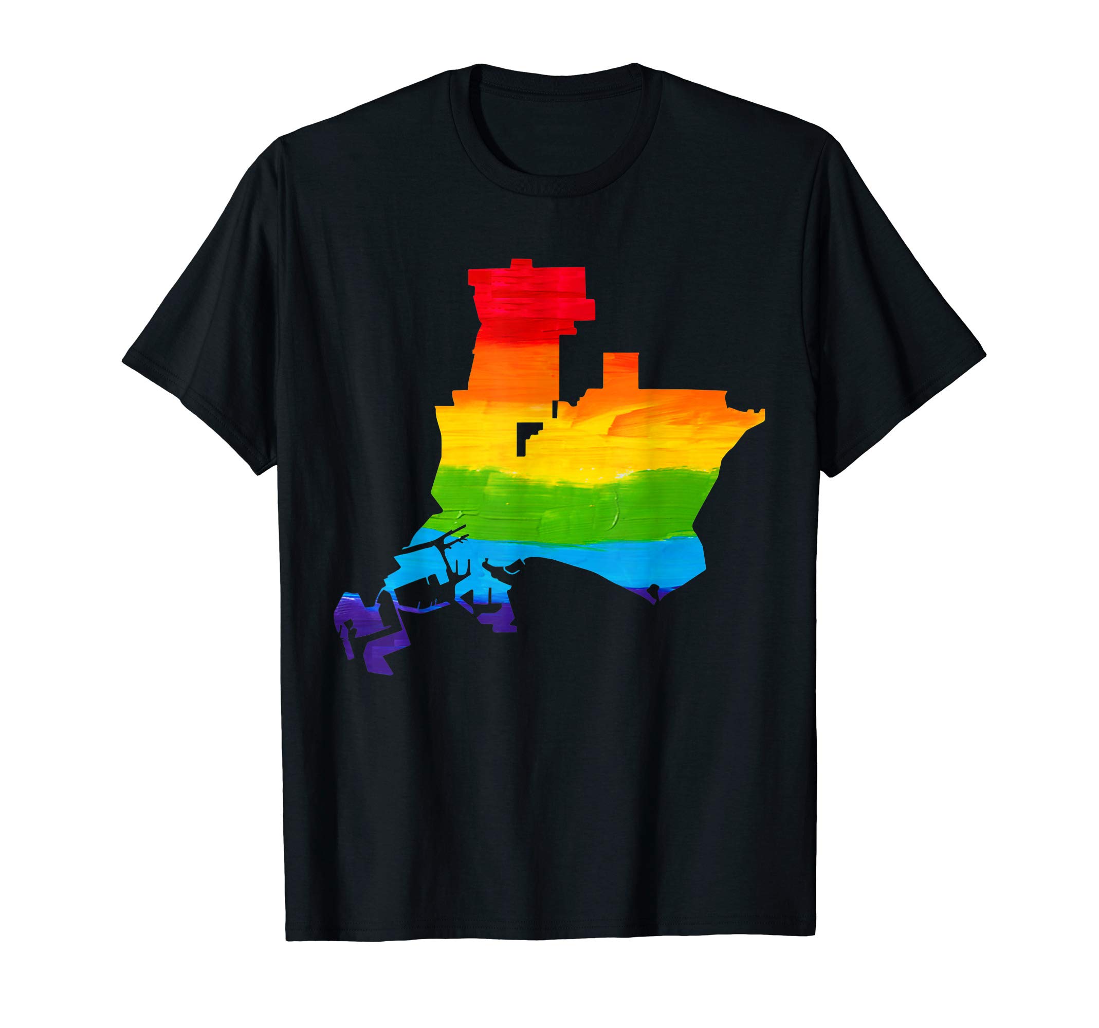 Long-Beach Rainbow LGBT Flag T-Shirt