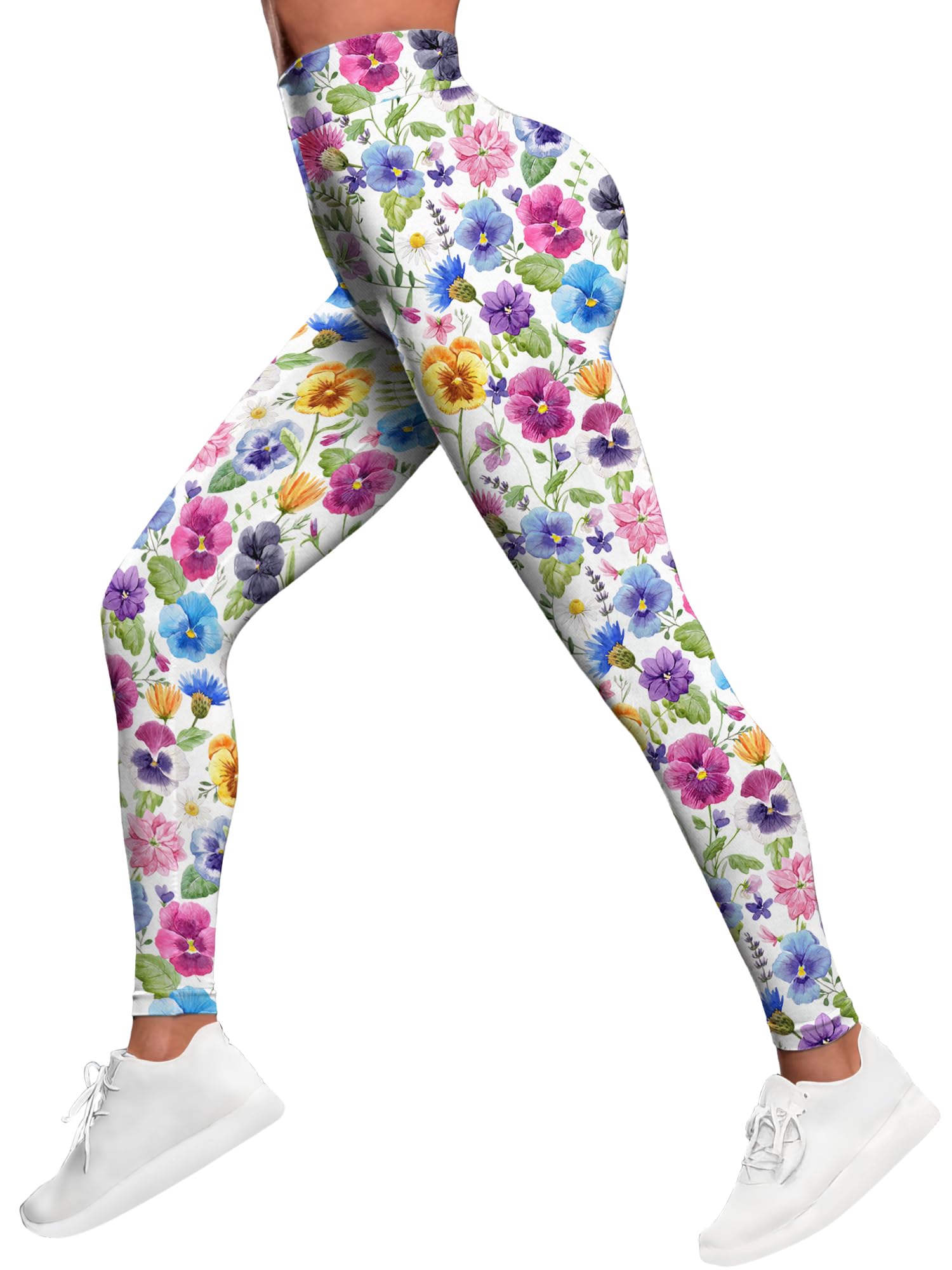 PAGYMO Leggings stampati da donna con motivo grafico pazzo carino design a vita alta allenamento atletica palestra corsa yoga pantaloni | Stampa grafica, simpatico motivo colorato, leggings a vita alta, pantaloni da yoga per allenamento atletico palestra